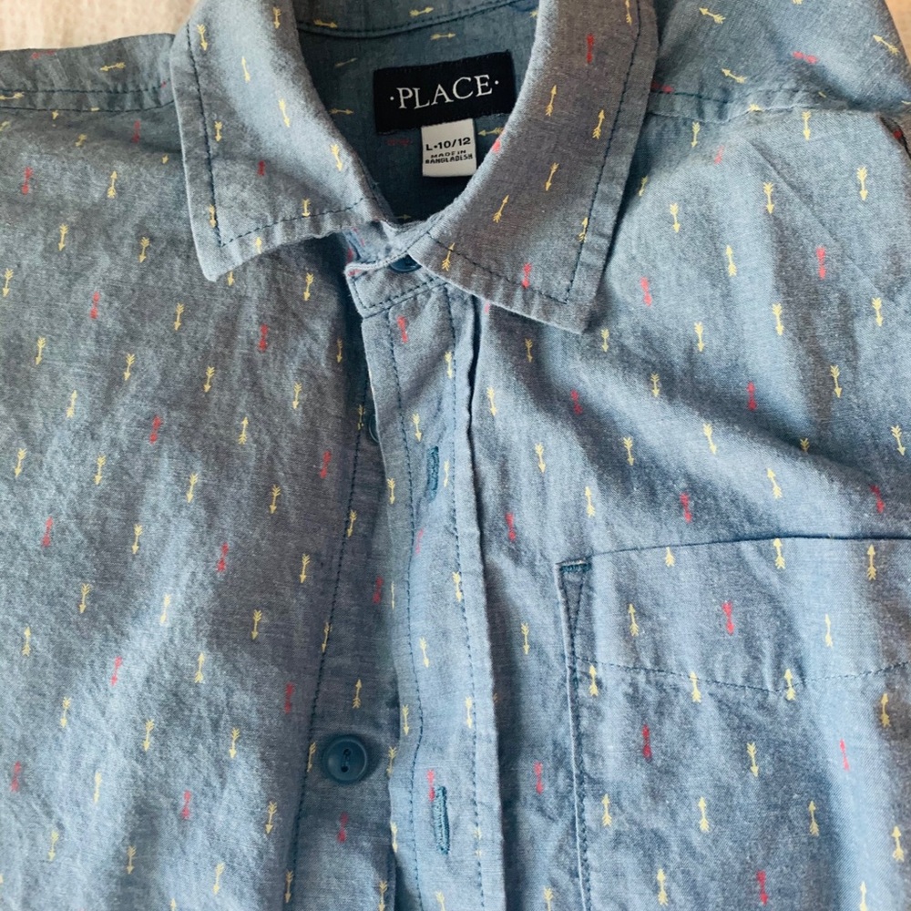 Long sleeve button down.